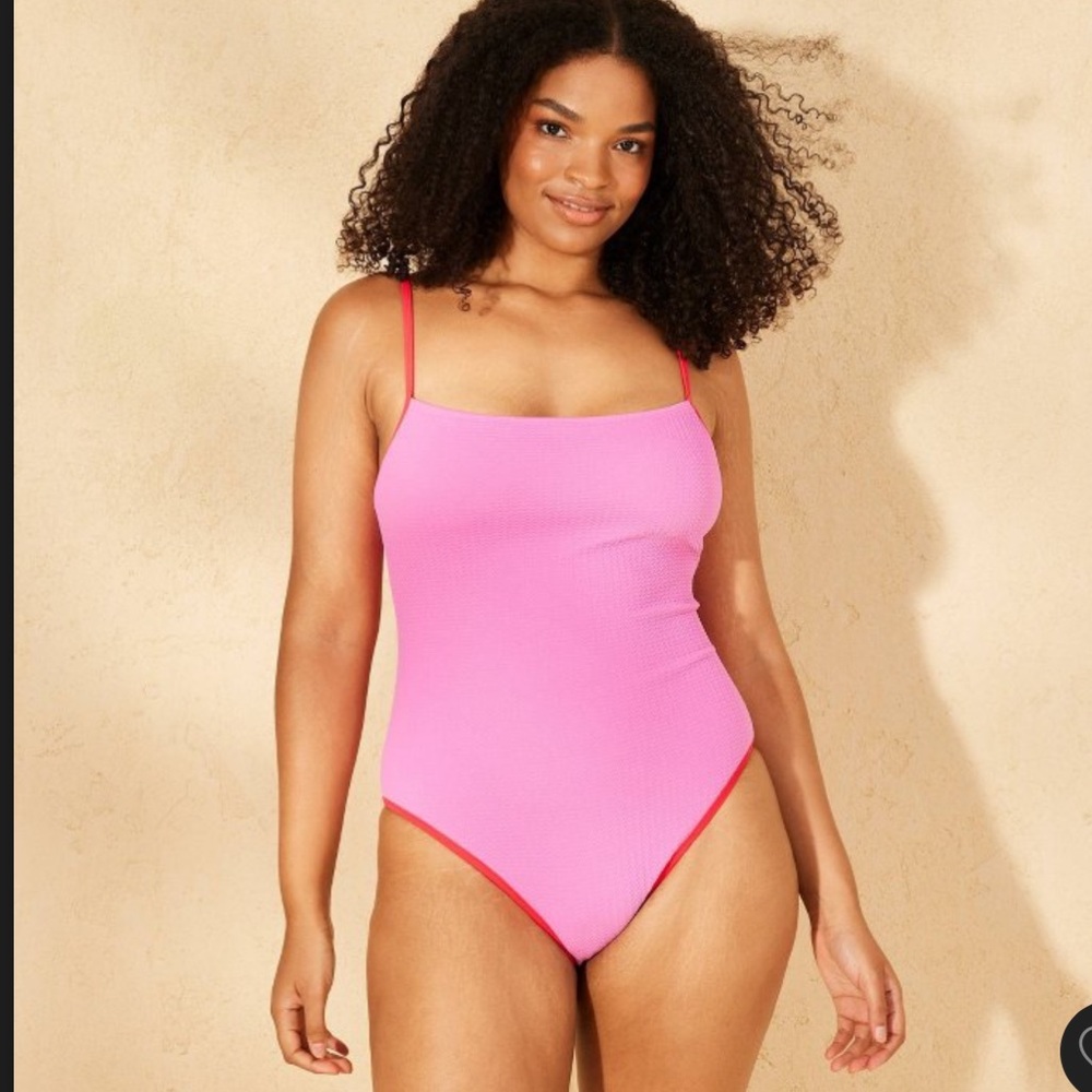 Wild Fable Vibrant Pink One-Piece Swimsuit